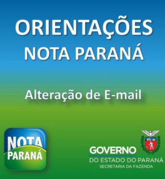 Como Alterar E-Mail Nota Paraná