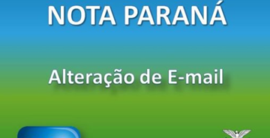 Como Alterar E-Mail Nota Paraná